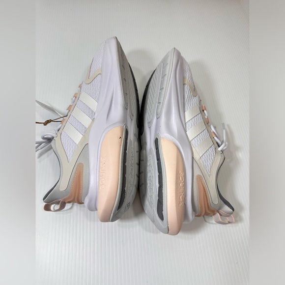 NWOB Adidas Alphabounce+ Running Womens Shoe White/Grey/Quartz HP6147 Sneakers - Picture 14 of 16